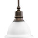 Beacher 1 Light 7.63 inch Antique Bronze Mini-Pendant Ceiling Light