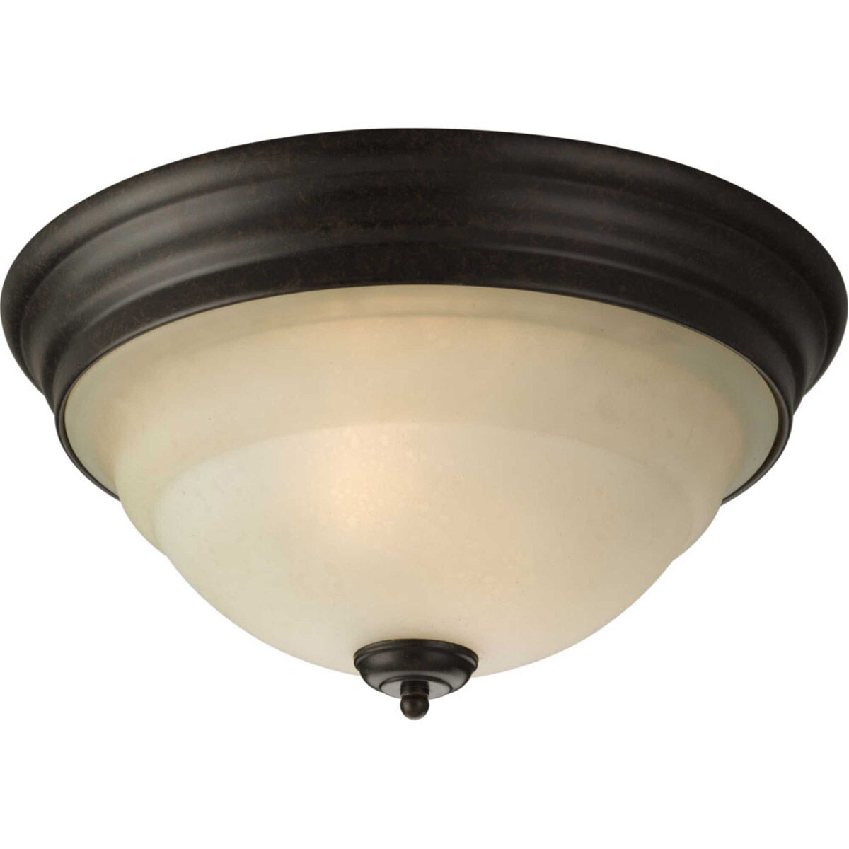 Slade 2 Light 14.63 inch Forged Bronze Flush Mount Ceiling Light