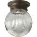 Ginger 1 Light 6.38 inch Antique Bronze Flush Mount Ceiling Light