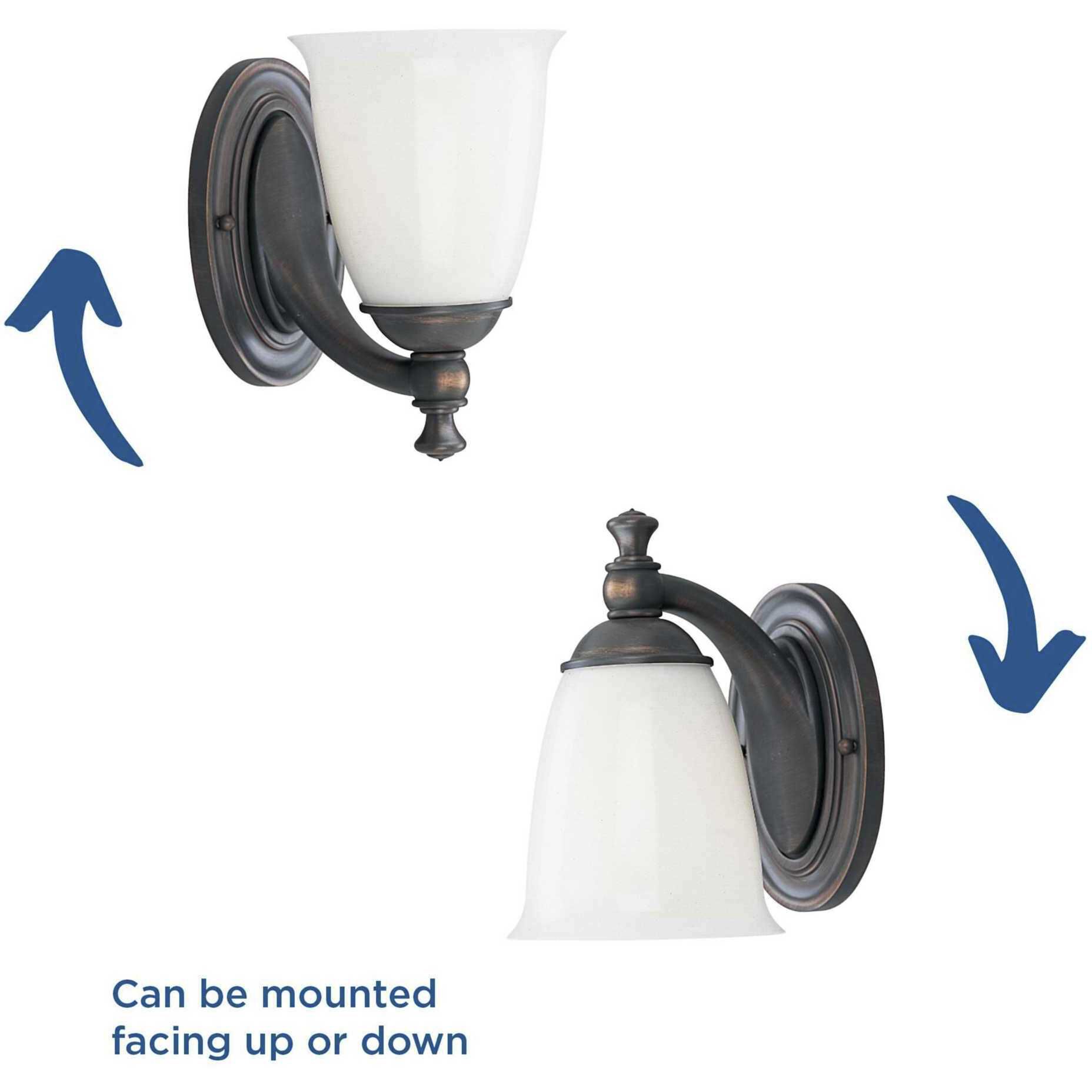 Juno 1 Light 6 inch Venetian Bronze Bath Vanity Wall Light, Delta