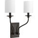 Sheila 2 Light 14 inch Antique Bronze Wall Sconce Wall Light, Design Series