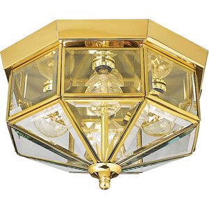 Petronella 4 Light 11 inch Polished Brass Flush Mount Ceiling Light