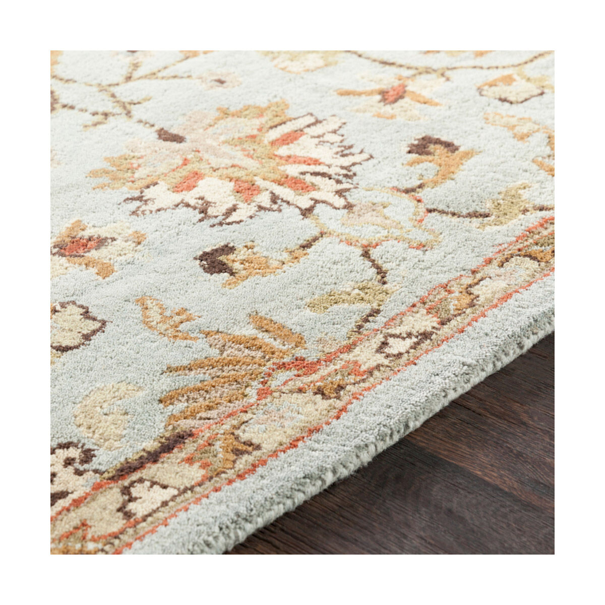 Arlo 72 X 72 inch Medium Gray/Dark Brown/Taupe/Tan/Rust/Khaki/Cream Rugs, Round