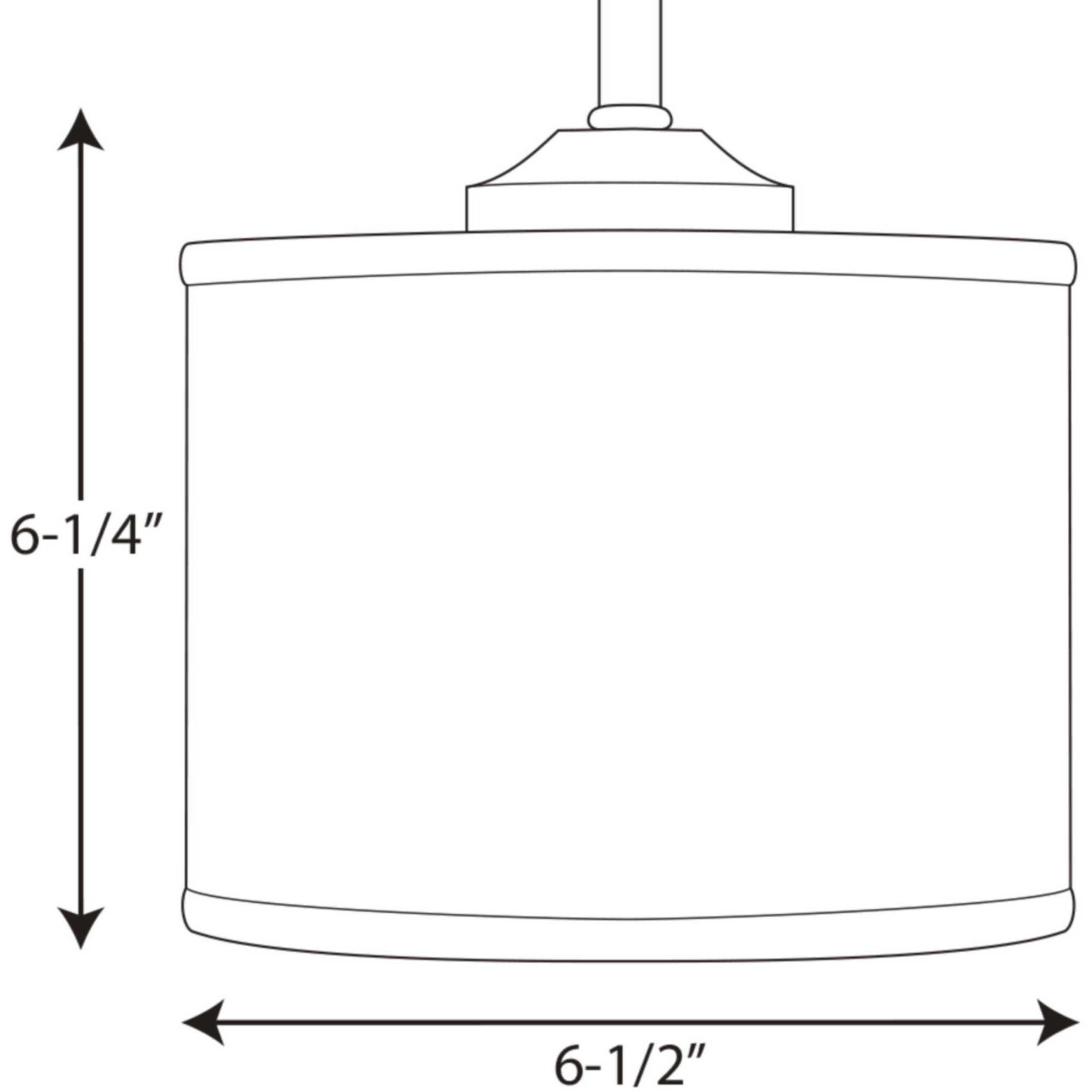 Mark 1 Light 6.5 inch Brushed Nickel Mini-Pendant Ceiling Light