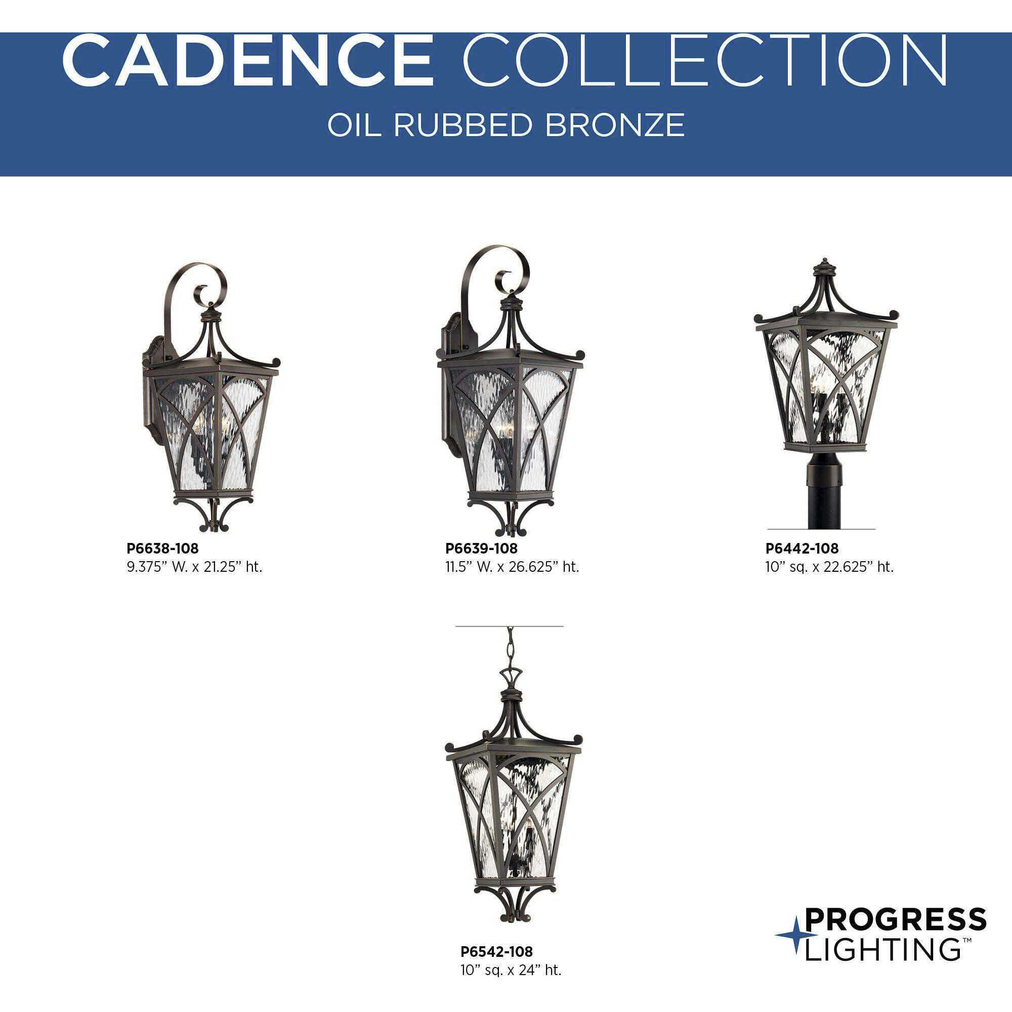 Madison 3 Light 10 inch Oil Rubbed Bronze Outdoor Hanging Lantern, Design Series