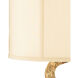 Gray 31 inch 100 watt Gold Leaf Table Lamp Portable Light