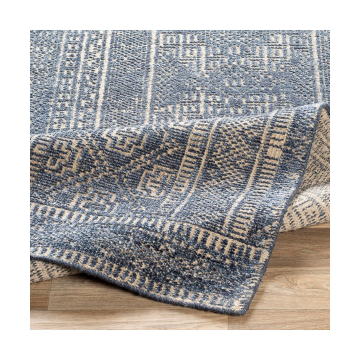 Sylvia 120 X 96 inch Dark Blue Rug, Rectangle