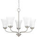 Cady 5 Light 21.88 inch Brushed Nickel Chandelier Ceiling Light