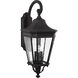 Quade 3 Light 30 inch Black Outdoor Wall Lantern
