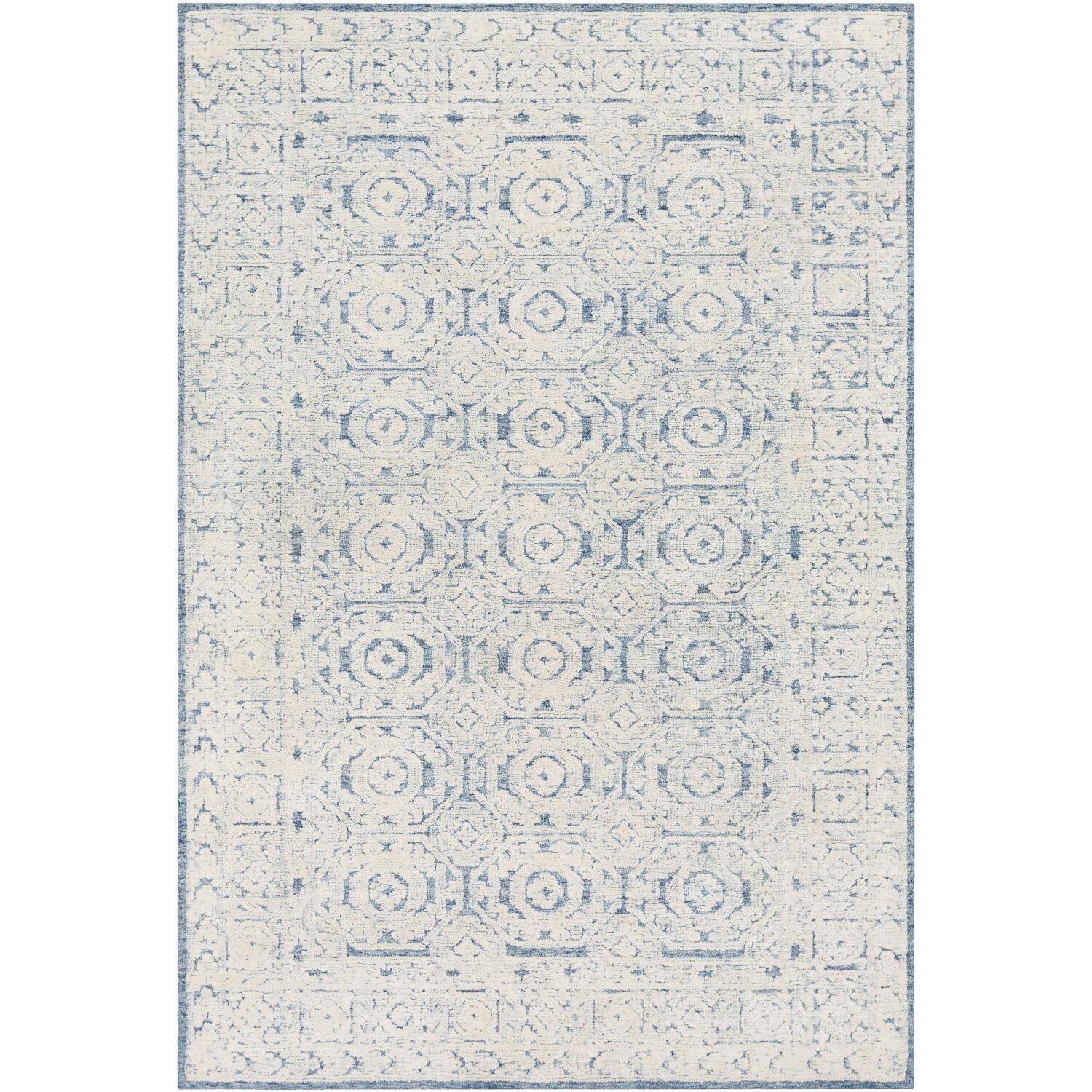 Ellen 90 X 60 inch Dark Blue Rug, Rectangle