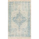 Sabene 36 X 24 inch Aqua Rug, Rectangle