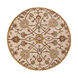 Edda 48 inch Tan Rug, Round