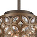 Barclay 1 Light 8 inch Deep Bronze with Clear Mini Pendant Ceiling Light