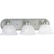 Hagley 3 Light 24.75 inch Brushed Nickel Bath Vanity Wall Light