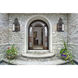 Chad 3 Light 27 inch Charcoal with Clear Outdoor Wall Sconce