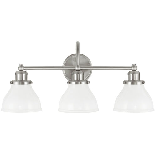 Felix 3 Light 24 inch Brushed Nickel Vanity Light Wall Light