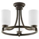 Kameron 3 Light 17 inch Antique Bronze Close-to-Ceiling Ceiling Light