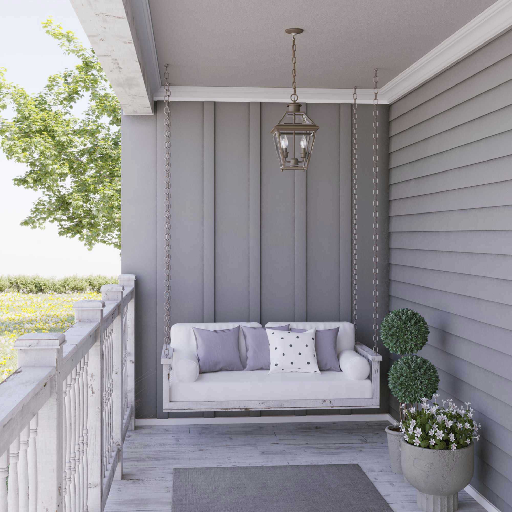 Quennel 2 Light 9 inch Antique Bronze Outdoor Hanging Lantern