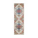 Hannibal 94 X 30 inch Navy/White/Khaki/Camel/Burnt Orange/Dark Red/Olive Rugs, Runner