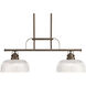 Karise 2 Light 10.63 inch Venetian Bronze Chandelier Ceiling Light