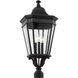 Quade 3 Light 27.5 inch Black Outdoor Post Lantern