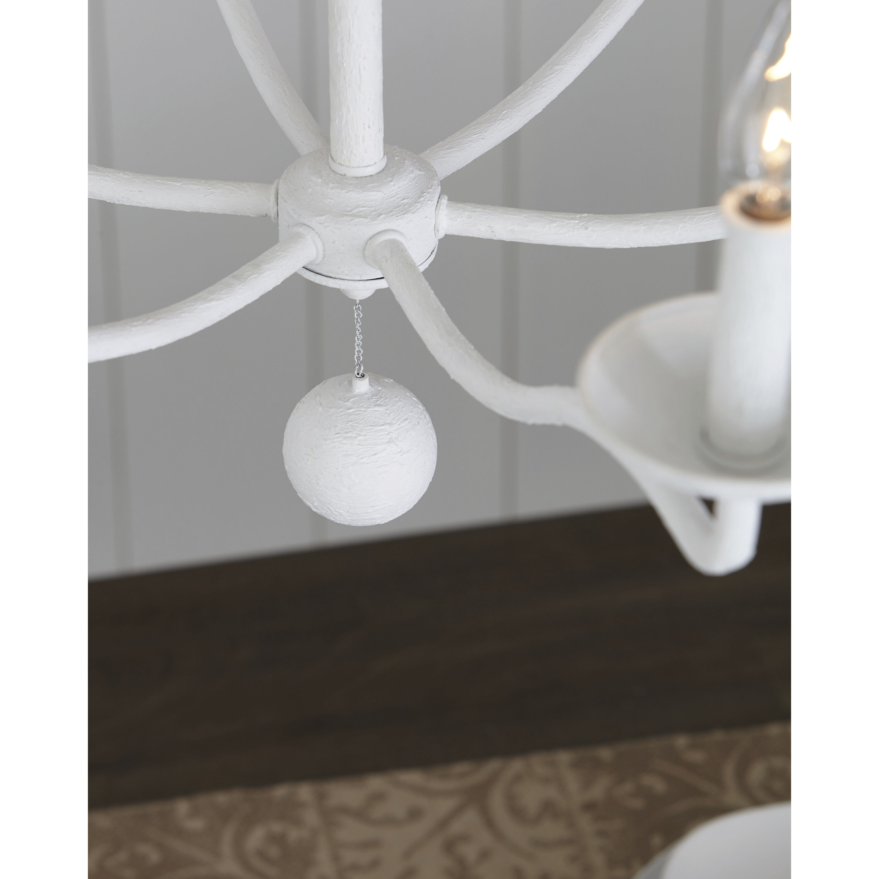 Ultima 6 Light 32.5 inch Plaster White Chandelier Ceiling Light