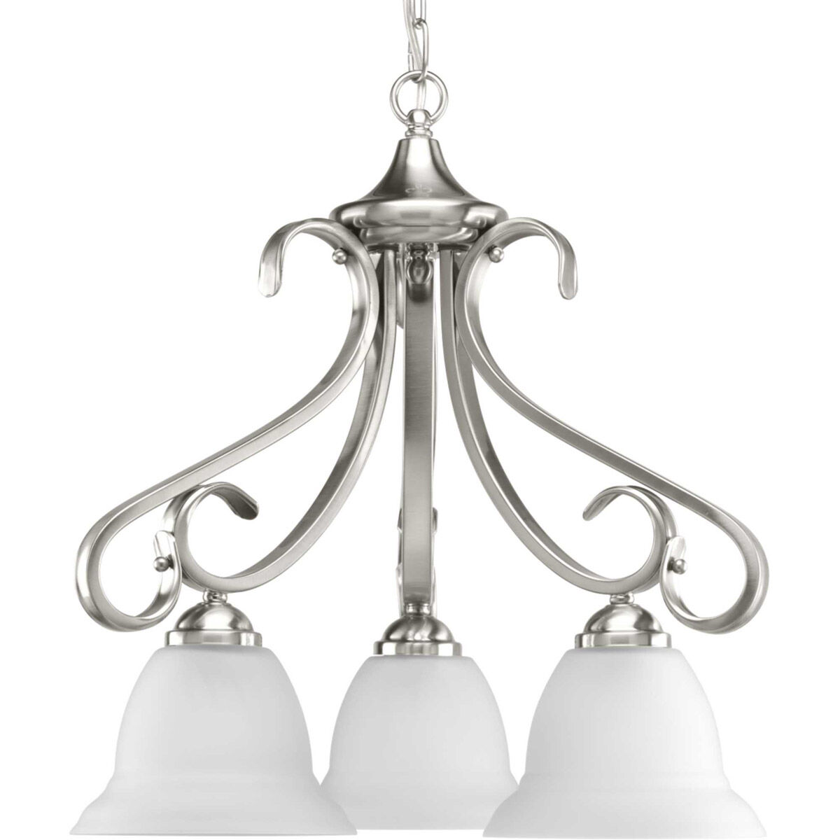 Slade 3 Light 19.13 inch Brushed Nickel Chandelier Ceiling Light