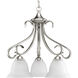 Slade 3 Light 19.13 inch Brushed Nickel Chandelier Ceiling Light