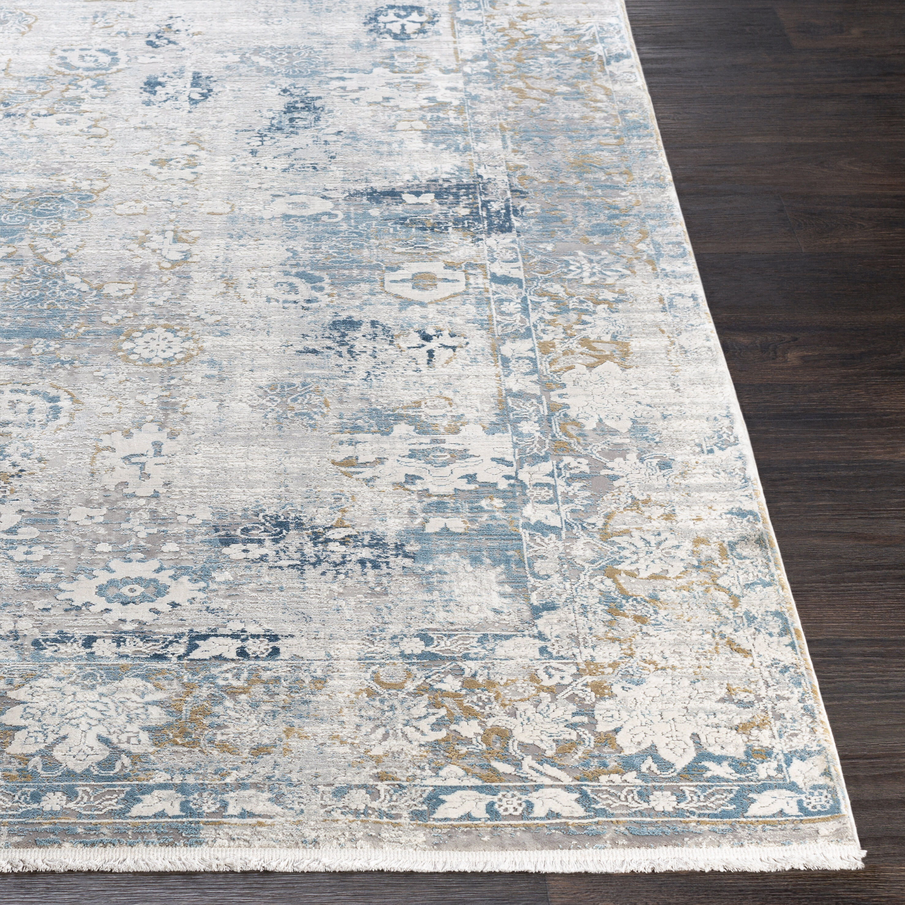 Comfort 134 X 90 inch Sky Blue Rug, Rectangle
