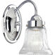 Clarence 1 Light 4.88 inch Polished Chrome Bath Vanity Wall Light