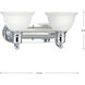 Beacher 2 Light 17.5 inch Polished Chrome Bath Vanity Wall Light