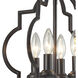 Lucinda 4 Light 14 inch Oil Rubbed Bronze Chandelier Ceiling Light