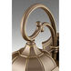 Gilford 3 Light 10.38 inch Antique Bronze Outdoor Hanging Lantern, Design Series