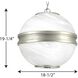 Seleucus 3 Light 18.5 inch Antique Nickel Pendant Ceiling Light, Design Series