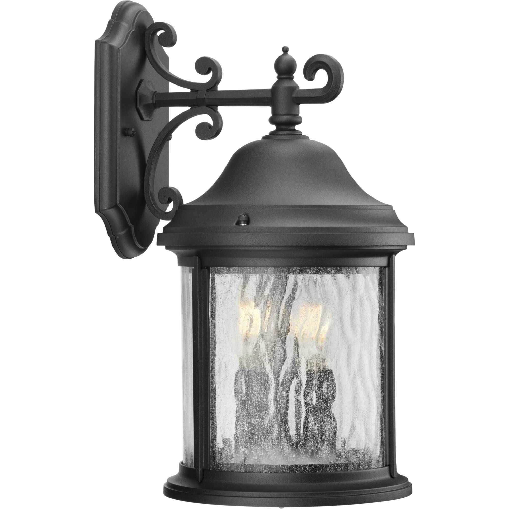 Renee 3 Light 17 inch Textured Black Outdoor Wall Lantern