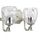 Kenley 2 Light 14 inch Silver Ridge Bath Vanity Wall Light