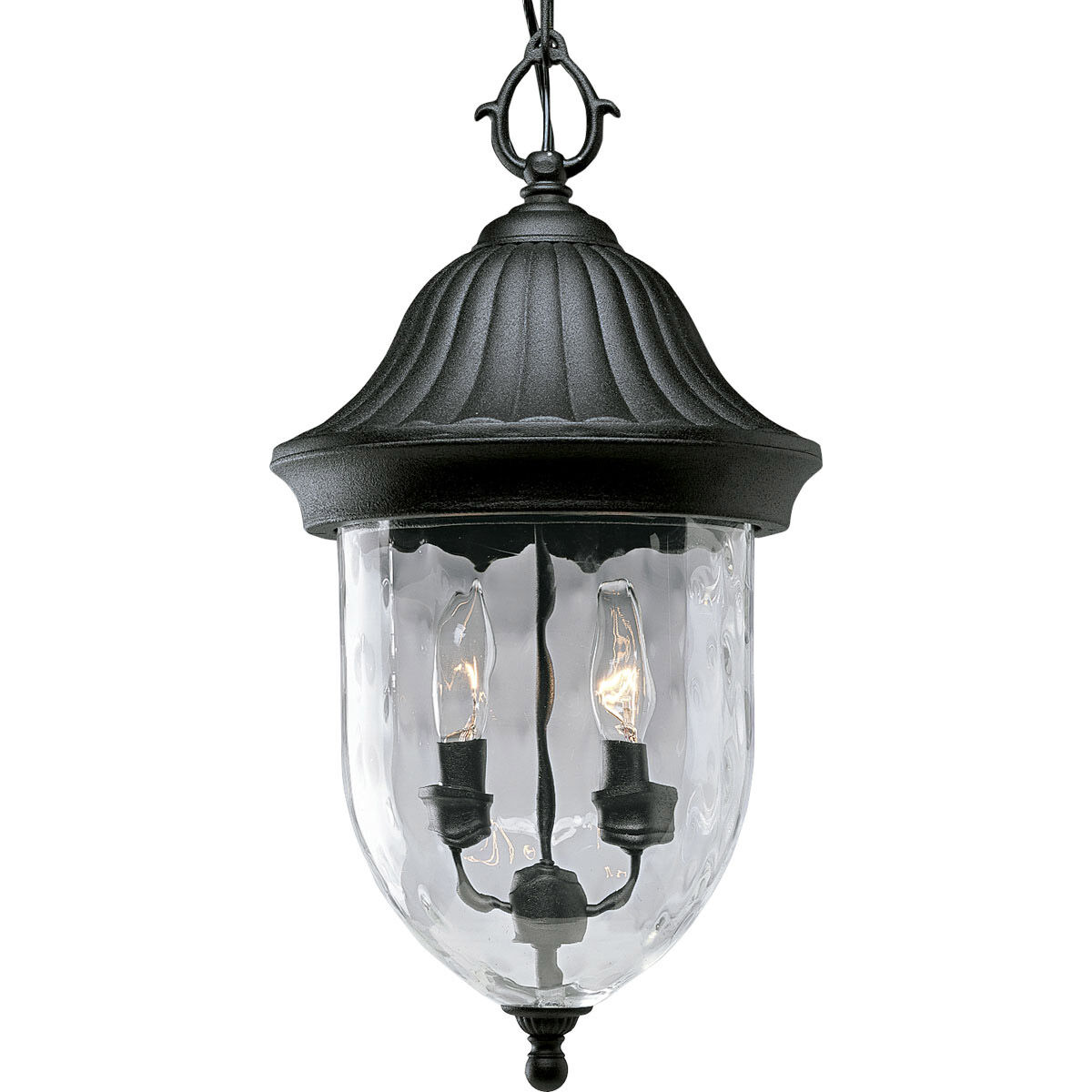 May 2 Light 9.88 inch Textured Black Outdoor Hanging Lantern