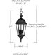 Spencer 3 Light 9.5 inch Black Outdoor Hanging Lantern