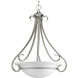 Slade 3 Light 22 inch Brushed Nickel Foyer Pendant Ceiling Light