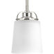 Leopolda 1 Light 5.13 inch Brushed Nickel Mini-Pendant Ceiling Light, Design Series