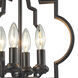 Lucinda 4 Light 14 inch Oil Rubbed Bronze Chandelier Ceiling Light