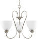 Tavita 3 Light 22 inch Brushed Nickel Chandelier Ceiling Light