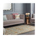Arlo 36 X 24 inch Medium Gray/Dark Brown/Taupe/Tan/Rust/Khaki/Cream Rugs, Rectangle