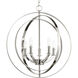 Buster 5 Light 22 inch Polished Nickel Foyer Pendant Ceiling Light