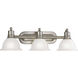 Beacher 3 Light 27.5 inch Brushed Nickel Bath Vanity Wall Light