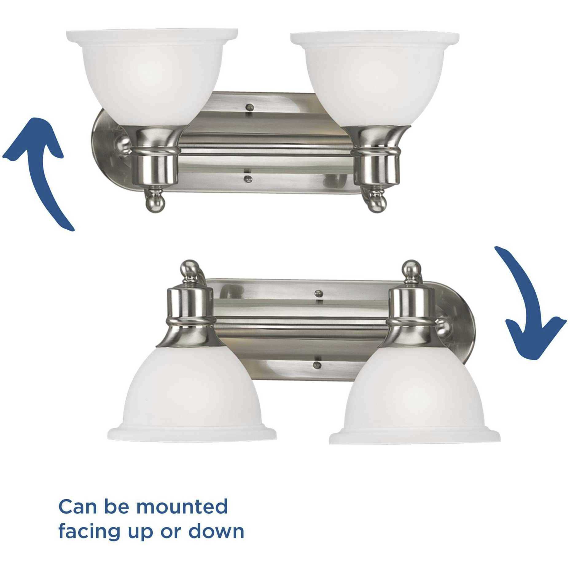 Beacher 2 Light 17.5 inch Brushed Nickel Bath Vanity Wall Light