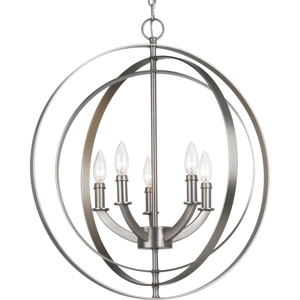 Buster 5 Light 22 inch Burnished Silver Chandelier Ceiling Light