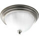 Skeet 2 Light 13.25 inch Brushed Nickel Flush Mount Ceiling Light