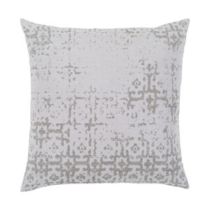 Francis 18 X 18 inch Light Gray Pillow Cover, Square