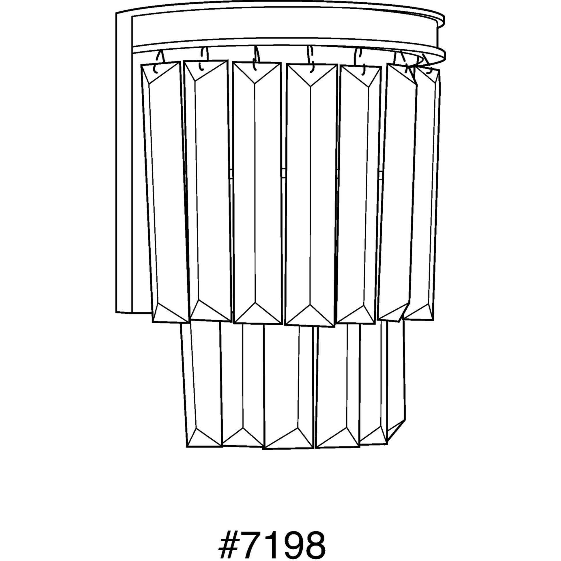 Benedict 2 Light Silver Ridge Wall Sconce Wall Light, Design Series